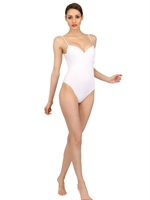 LA PERLA BEACHWEAR - GATHERED LYCRA ONE PIECE SWIMMING SUIT - WHITE