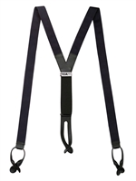 10A - HOSENTRÄGER AUS RIPSBAND UND LEDER - BLAU