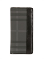 BURBERRY - KARIERTE CONTINENTAL BRIEFTASCHE - SCHWARZ/KARO