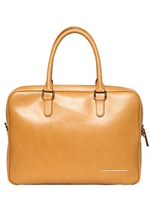GIORGIO ARMANI - SAFFIANO LEATHER BRIEFCASE - TAN