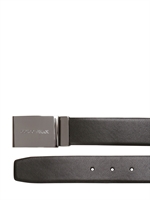 GIORGIO ARMANI - 35 MM REVERSABLE AND ADJUSTABLE SAFFIANO - BLACK/BLACK