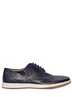 GIORGIO ARMANI - SCARPE DERBY IN PELLE - BLU SCURO
