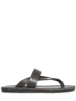 GIORGIO ARMANI - LEATHER THONG SANDALS - BLACK