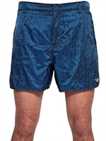 ADIDAS BY OPENING CEREMONY - LEOPARD PRINTED NYLON RUNNING SHORTS - BLUE