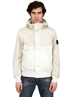 STONE ISLAND - GIACCA IN COTONE E NYLON LEGGERO - AVORIO