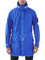 STONE ISLAND - PARKA IN NYLON RESISTENTE ALL'ACQUA - BLU