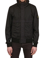 STONE ISLAND - BOMBER IN NYLON RESISTENTE ALL'ACQUA - NERO
