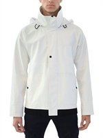 STONE ISLAND - GIACCA IN COTONE MISTO NYLON LUMINESCENTE - BIANCO