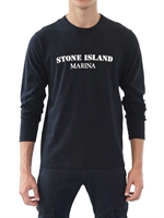 STONE ISLAND - T-SHIRT AUS BAUMWOLLJERSEY DAS IM DUNKELN LEUCHTET - BLAU