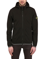STONE ISLAND - GEFÄRBTES SWEATSHIRT AUS BAUMWOLLFLEECE - SCHWARZ