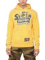 SUPERDRY - SWEATSHIRT AUS TECHNO-BAUMWOLLFLEECE - GELB/BLAU