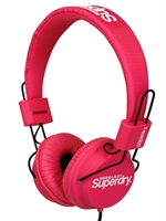 SUPERDRY - CUFFIE PIEGHEVOLI - ROSA/BIANCO