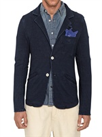 DENHAM - MIT ECHTEM INDIGO GEFÄRBTE BAUMWOLLJERSEY-JACKE - INDIGO