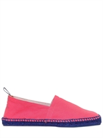 CASTAÑER - LOAFERS AUS BAUMWOLLSEGELTUCH UND JUTE - PINK/BLAU