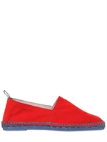 CASTAÑER - LOAFERS AUS BAUMWOLLSEGELTUCH UND JUTE - ORANGE/AVIO
