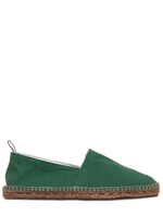 CASTAÑER - LOAFERS AUS BAUMWOLLSEGELTUCH UND JUTE - GRÜN/BRAUN