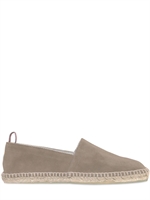 CASTAÑER - LOAFERS AUS WILDLEDER UND JUTE - BRAUN