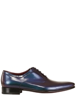 FRATELLI BORGIOLI - HANDMADE IRIDESCENT PATENT LEATHER SHOES - RAINBOW