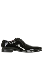 FRATELLI BORGIOLI - HANDMADE BLACK PATENT LACE-UP SHOES - BLACK