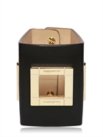 DSQUARED - 85MM LEDER UND MESSING ARMREIF - SCHWARZ