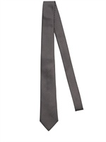 ZZEGNA - 6CM MICRO POLKA DOTS JACQUARD TIE - BLACK/WHITE