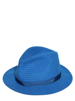 BORSALINO - PERFORIERTER HUT AUS HASENFILZ - TÜRKIS
