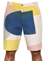 FOLK - 25CM PRINTED COTTON GABARDINE SHORTS - MULTI