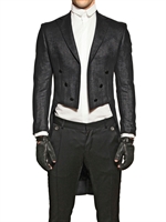 KARL LAGERFELD PARIS - GIACCA FRAC IN TECHNO COTONE - NERO