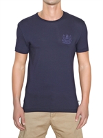 AQUASCUTUM - T-SHIRT AUS BAUMWOLLJERSEY MIT LOGO - NAVYBLAU