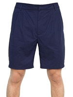 KAI AAKMANN - LIGHT COTTON CANVAS SHORTS - NAVY/BLACK
