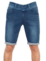 KAI AAKMANN - STRETCH COTTON DENIM SHORTS - DENIM