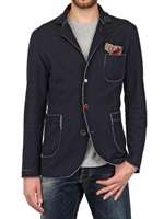 BOB - GIACCA IN JERSEY DI COTONE - BLU
