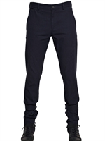 ADIDAS SLVR - HEAVY CAVALRY COTTON TWILL TROUSERS - NAVY