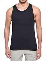 ADIDAS SLVR - TANK TOP AUS BAUMWOLLE UND SILIKONTAPE - NAVYBLAU