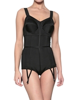 MURMUR - BODY IN NEOPRENE CON REGGICALZE - NERO