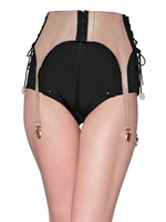 MURMUR - CINTURA IN PELLE CON REGGICALZE - NUDO