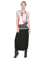 VENERA ARAPU - TROMPE L'OEIL STRETCH JERSEY T-SHIRT - MULTI