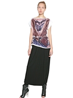 VENERA ARAPU - TROMPE L'OEIL STRETCH JERSEY T-SHIRT - MULTI