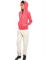SUPERDRY - FELPA IN COTONE CON CAPPUCCIO - CORALLO