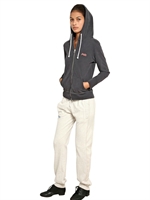SUPERDRY - FELPA IN COTONE CON CAPPUCCIO - NERO LAVATO