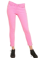 SUPERDRY - SUPER SKINNY STRETCH COTTON TROUSERS - PINK
