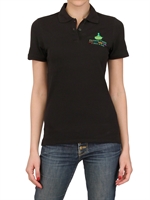 DYNAMO CAMP - STRETCH COTTON PIQUE POLO SHIRT - BLACK