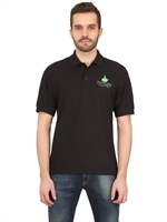 DYNAMO CAMP - STRETCH COTTON PIQUE POLO SHIRT - BLACK