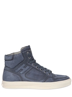 HOGAN REBEL - SNEAKERS IN NABUK - BLU