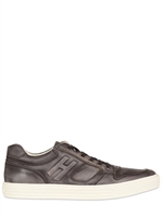 HOGAN REBEL - SNEAKERS IN PELLE EFFETTO VINTAGE - BLU