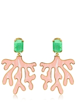 HOUSE OF LAVANDE - EVERGLADES CORAL EARRINGS - CORAL