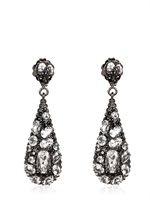 MCL MATTHEW CAMPBELL LAURENZA - TOPAZ AND SAPPHIRE DROP EARRINGS - BLACK