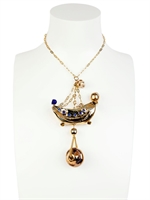SONIA BOYAJIAN - GYPSY CIRCUS GOLD PLATED NECKLACE - GOLD