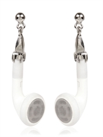 BY LUDO - ON AIR HEADPHONE EARRINGS - WHITE