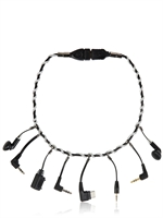 BY LUDO - ON AIR HEADPHONE NECKLACE - BLACK/GREY